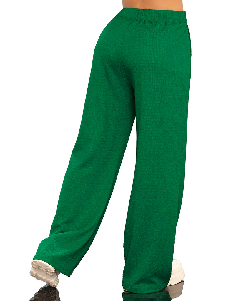 Pantalones flojos Root Down - Pantalones flojos en color verde